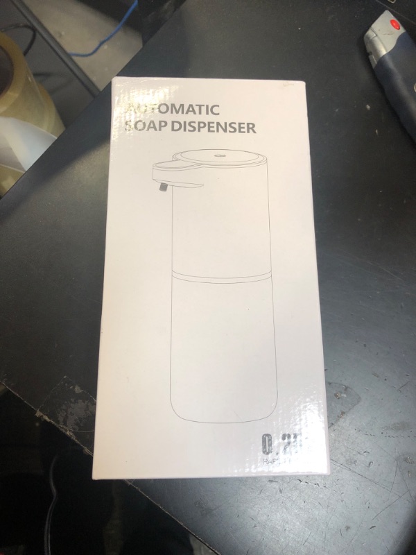 Photo 1 of XINKORA Automatic Foaming Soap Dispenser, Touchless Foam Hand Soap Dispenser for Bathroom, 4-Level Adjustable,13.5oz/400ml, Wall Mounted, Rechargeable