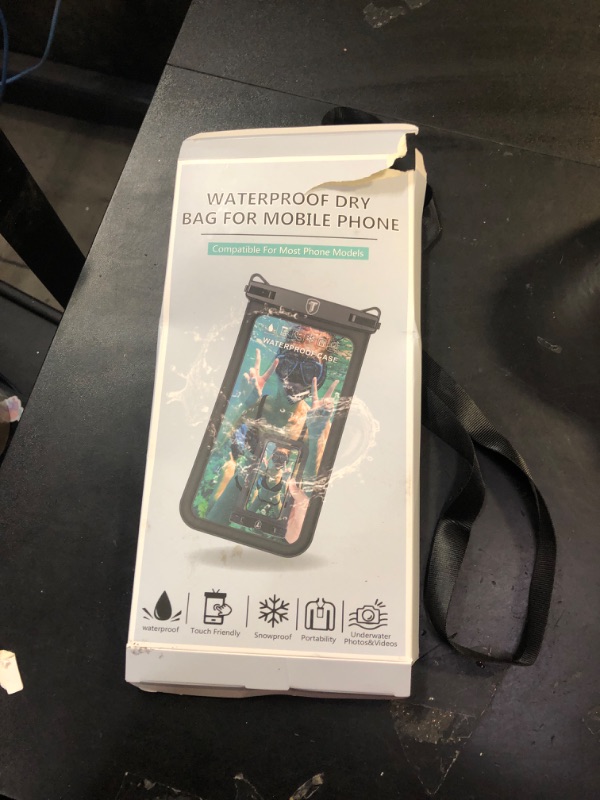 Photo 1 of [2-Pack] Tekcoo Double Space Detachable Waterproof Phone Case IPX8 Pouch Lanyard Dry Bag for iPhone 17/16/15/14/13/12/Pro Max/Air/Pro/Xr/Xs/SE, Galaxy S25/S24/S23/S22/S21/FE/A17/A16/A15 up to 7"