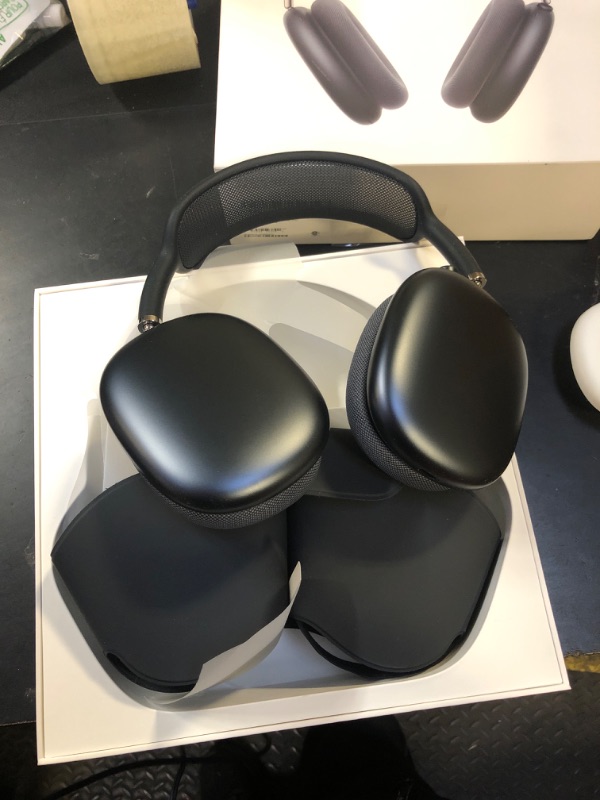 Photo 1 of Apple AirPods Max Wireless Over-Ear Headphones, Pro-Level Active Noise Cancellation, Transparency Mode, Personalized Spatial Audio, USB-C Charging, Bluetooth Headphones for iPhone - Midnight