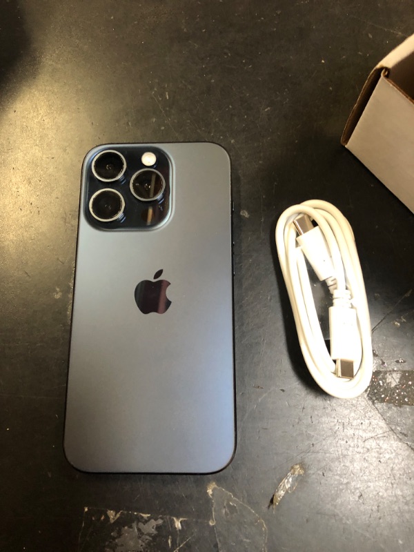 Photo 1 of Apple iPhone 15 Pro, 1TB, Blue Titanium - Unlocked (Renewed)