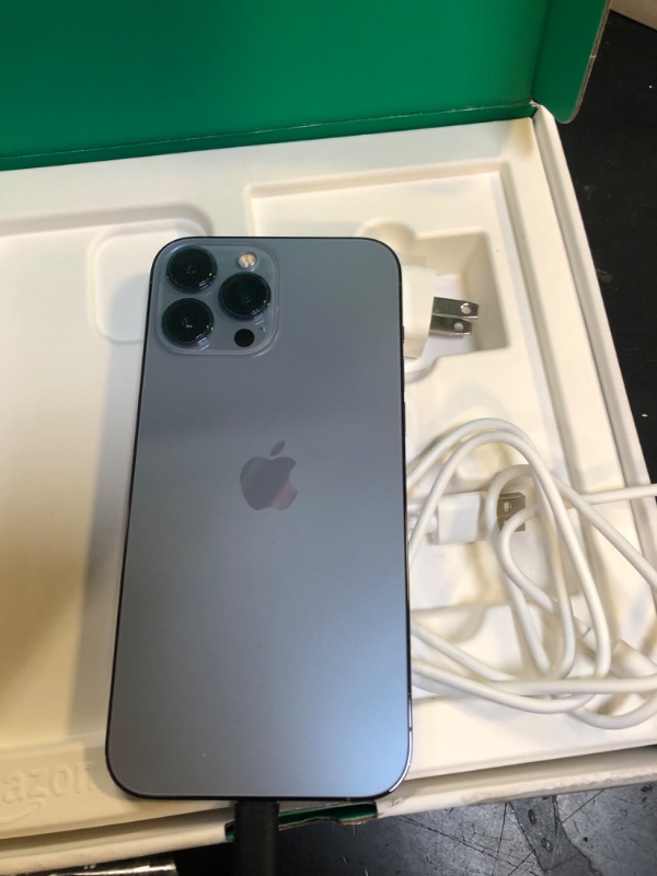 Photo 1 of Apple iPhone 13 Pro Max, 512GB, Sierra Blue - Unlocked (Renewed Premium)