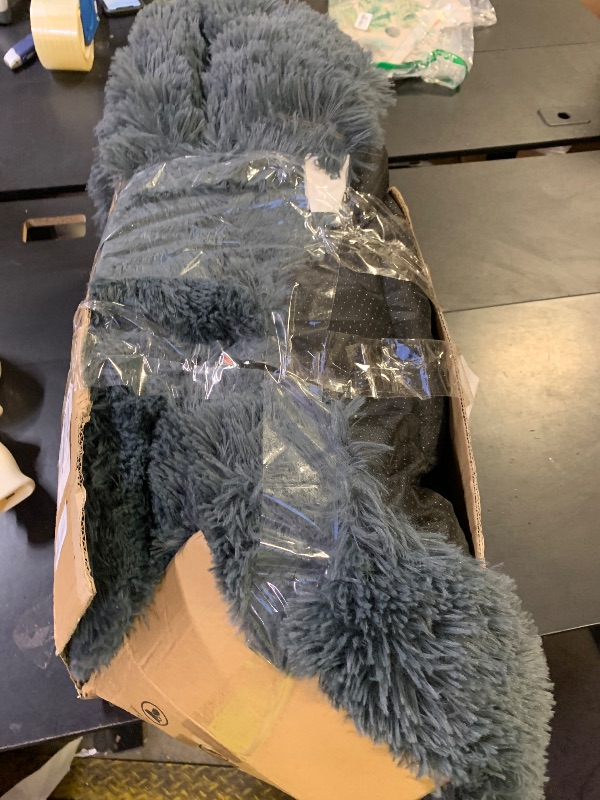 Photo 1 of Donut Dog Bed - Premium Comfort for Anxiety Relief - Fluffy & Calming Design with Ultra-Plush Support | Cozy Round Dog Bed with Super Soft Circle Style (Dark Grey, Medium)