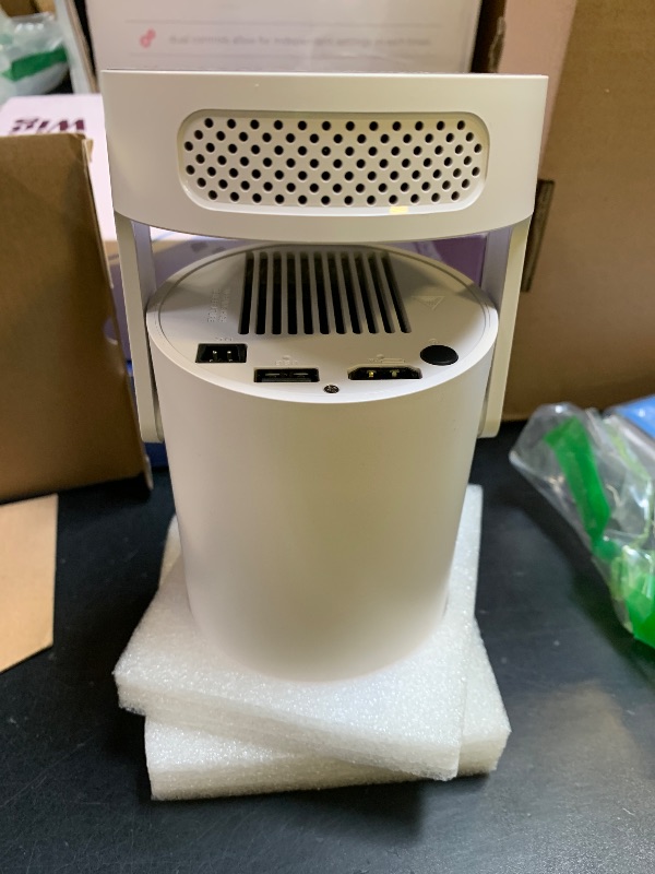 Photo 1 of [Built-in Apps & 2026 Upgraded] Mini Projector with WiFi 6 and Bluetooth 5.4 Support 4K 1080P Auto Keystone 180° Rotatable Projector Portable Compatibile with HDMI/TV Stick/Memory Stick/Laptop, White