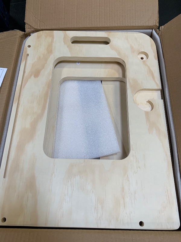 Photo 1 of Woodure 4-in-1 Toddler Kitchen Step Stool, Foldable Learning Standing Tower with Whiteboard, Wooden Kitchen Stool Helper for Kids, 1-3 Year Old Boy Girl Gifts