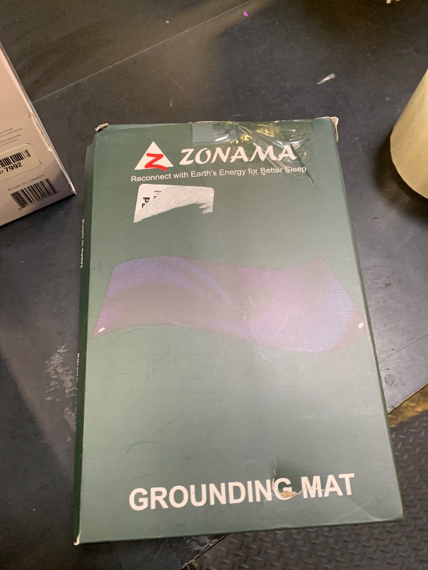 Photo 1 of Grounding Mat for Bed,Energy Mat Grounding Pad for Sleeping, Relieve Stress,Improves Sleep,Anti-Static Mat,Anti-Slip Ground Mattress with 15 Feet Cord and Test Pen (Black,California King 70"x26")