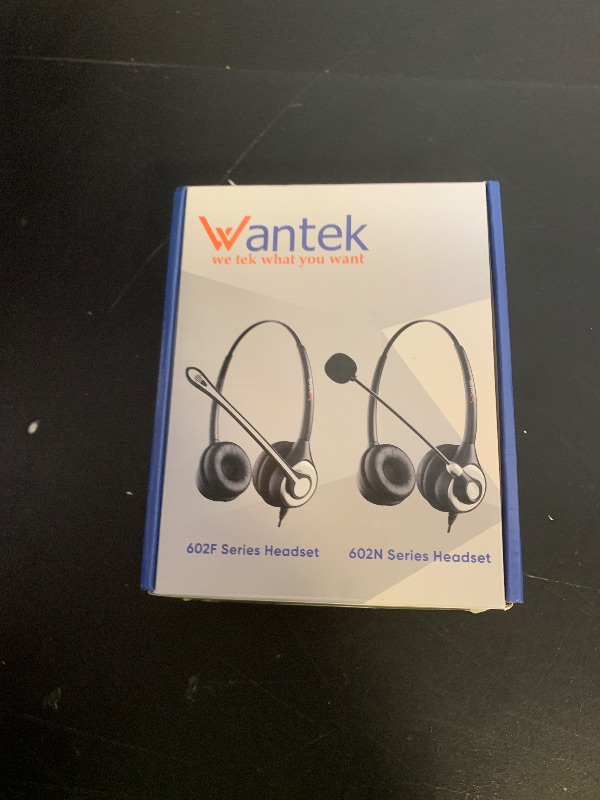 Photo 1 of Wantek Corded USB Headset with Microphone Noise Cancelling & in-line Controls, Computer Headphones for Laptop PC Skype Zoom Webinar Classroom Home Office Business, Clear Chat, Ultra Comfort(UC602)
