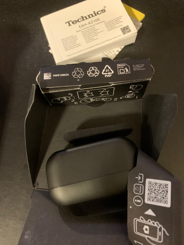 Photo 1 of Technics Reference Class Hi-Fi Wireless Earbuds, Dolby Atmos, Head Tracking, Adaptive Noise Cancelling, 3 Device Multipoint, 10-hr Battery, Wireless Charging, in Ear Headphones - EAH-AZ100-K (Black)