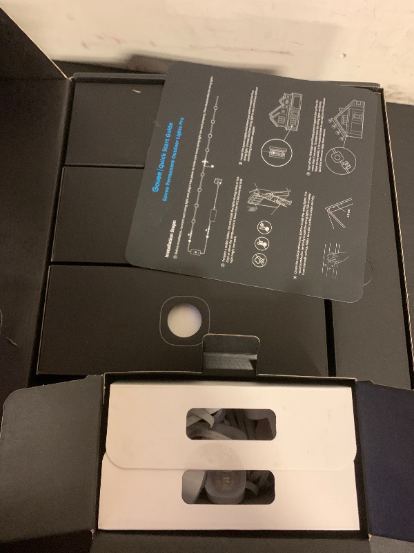 Photo 1 of Govee Permanent Outdoor Lights Pro, 200ft with 120 RGBIC LED Lights for Daily and Accent Lighting, 75 Scene Modes for Outdoor Decor, IP67 Waterproof, Works with Alexa, Google Assistant, Matter, White