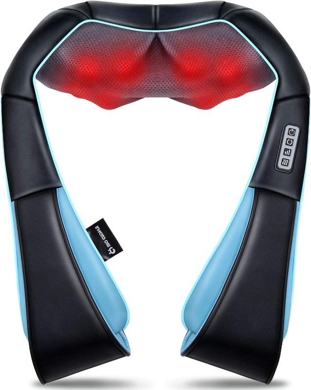 View 1 of 
Mo Cuishle Shiatsu Back Shoulder and Neck Massager with Heat, Electric Deep Tissue 4D Kneading Massage, Best Gifts for Women Men Mom Dad, Fathers Day, Mothers Day, Christmas Gifts