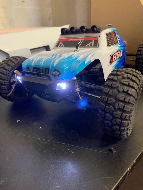 Photo 1 of BEZGAR HM124 Brushless RC Car - 1:12 Scale 52+KM/H High Speed RC Truck, 4x4 Offroad Waterproof for All Terrains, Hobby Grade Remote Control Truck for Adults and Kids Boys with Rechargeable Battery