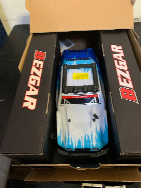 Photo 1 of BEZGAR HM124 Brushless RC Car - 1:12 Scale 52+KM/H High Speed RC Truck, 4x4 Offroad Waterproof for All Terrains, Hobby Grade Remote Control Truck for Adults and Kids Boys with Rechargeable Battery