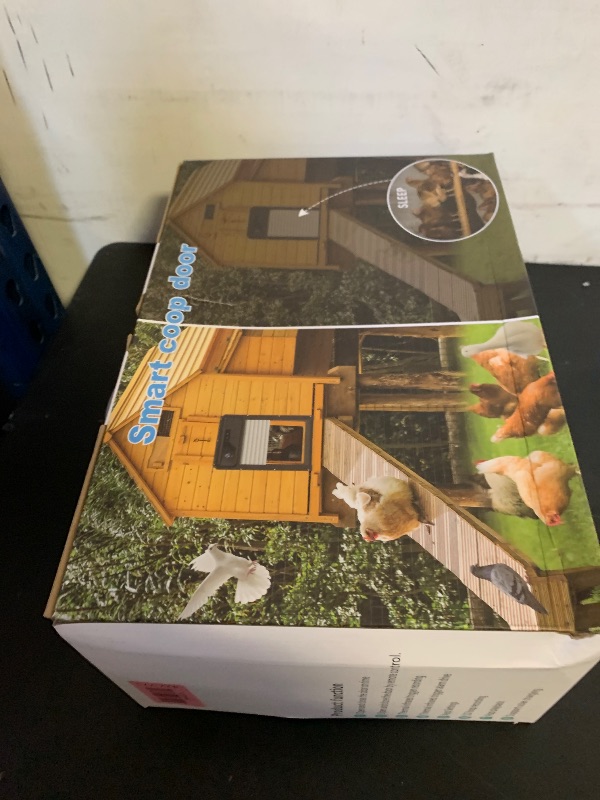 Photo 1 of 1080P HD Camera Solar Automatic Chicken Coop Door, 5000 mAh Large Battery, Support WiFi, APP Remote Viewing and Control, Timer, Alarm Driver Function, Easy to Install and Use.