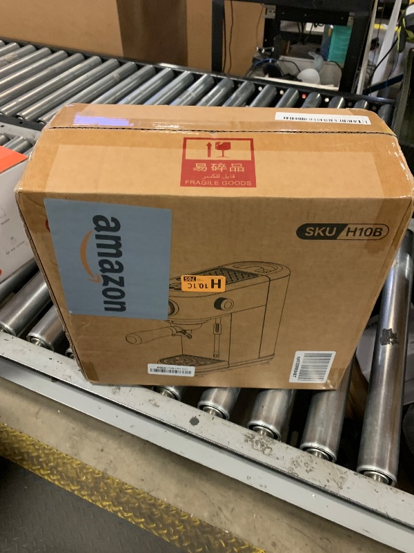 Photo 1 of HIBREW H10B - 51mm Espresso Machine - Temperature & Cup Volume Adjustable at will - With Intelligent Display Screen & Pressure Gauge - Stainless Steel Body (Stainless steel)