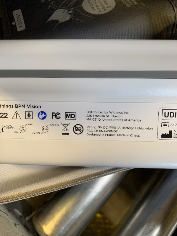 Photo 1 of Withings BPM Vision – Smart Arm Blood Pressure Monitor | FDA-Cleared | Easy-to-use, Accurate Systolic & Diastolic Measurements, Wide Range Cuff | Wi-Fi & Bluetooth | iOS & Android | FSA/HSA