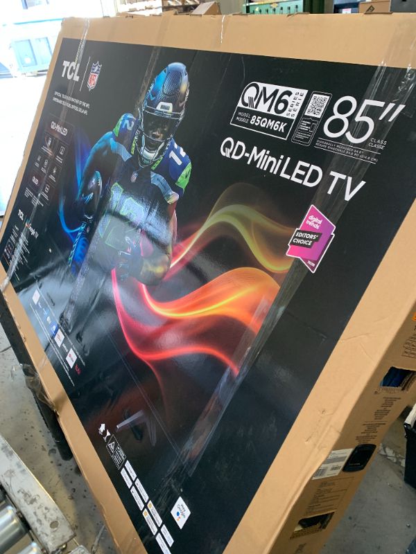 Photo 1 of TCL 85 Inch Class QM6K Series | Mini LED QLED 4K HDR | 85QM6K, 2025 Model | 120HZ-144HZ High Brightness Smart Google TV Dolby Atmos Onkyo Audio | Voice Remote Alexa Gaming Streaming Television