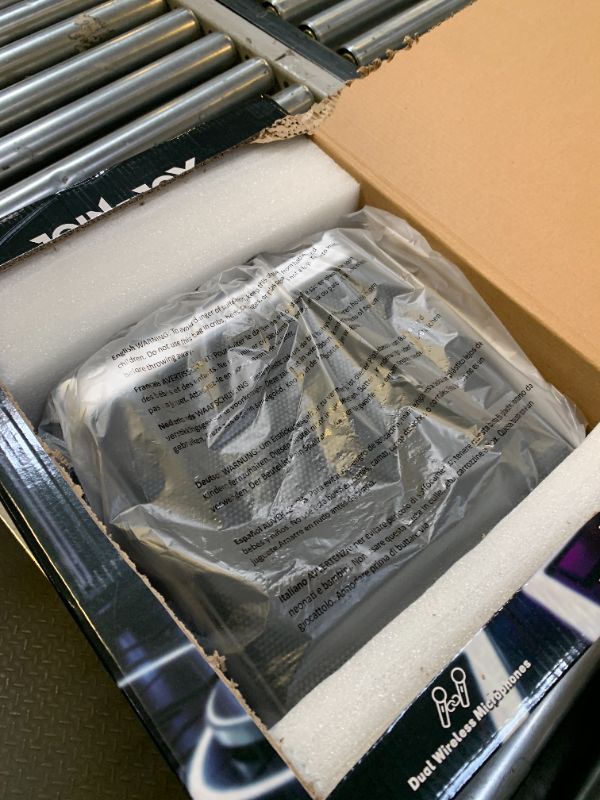 Photo 1 of Portable Karaoke Machine, with Wireless Microphones, Bluetooth Party Speaker with LED Lights, Loud Subwoofer, USB/AUX, Outdoor Karaoke Speaker for Adults & Kids, Home & Party