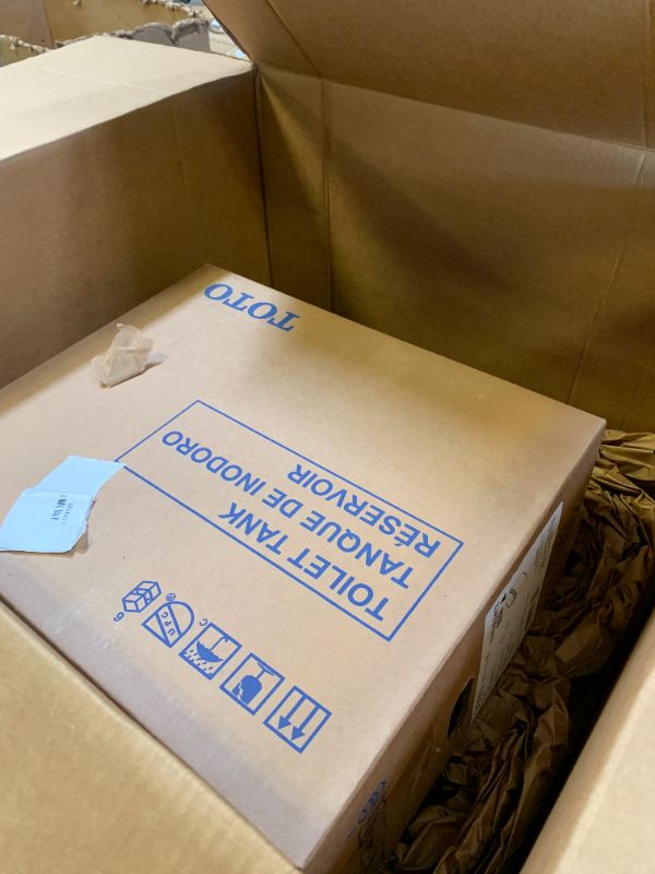 Photo 1 of TOTO Drake Two-Piece Elongated 1.28 GPF Universal Height TORNADO FLUSH Toilet with CEFIONTECT, Sedona Beige - CST776CEFG#12