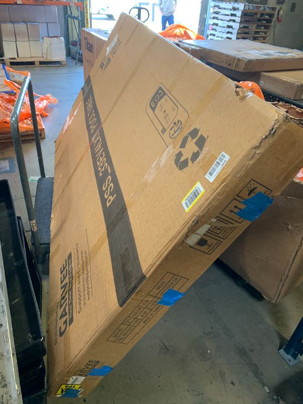 Photo 1 of  Garvee Classic 7 FT Sports Fan Pool Table – 84" Billiard Game Table with Rustic Grey Wood, Red Felt, For Home, Office, Game Room