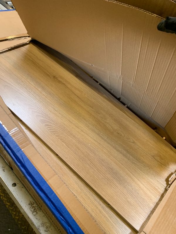 Photo 1 of SHW 55 x 28 Inches Electric Height Adjustable Standing Desk with Drawer and Memory Preset, Maple