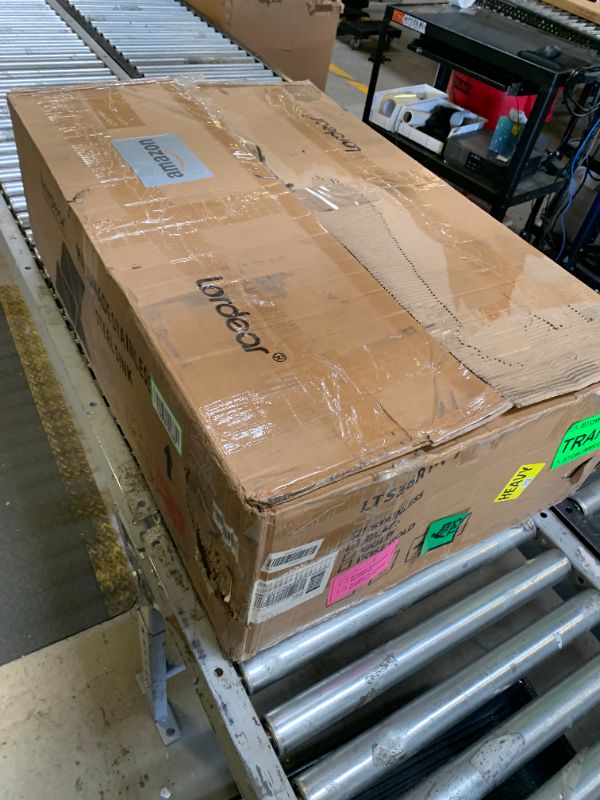 Photo 1 of 36 Drop In Kitchen Sink with Faucet - Lordear Waterfall Kitchen Sink Smart 36x22 Topmount Sink Stainless Steel 16 Gauge Single Bowl Workstation Sinks With Faucet Combo