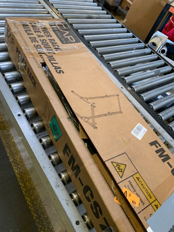 Photo 1 of CAP Barbell Power Rack with Pull Up Bar & Attachments - Squat Rack & Strength Training Power Cage for Home Gym - Carbon