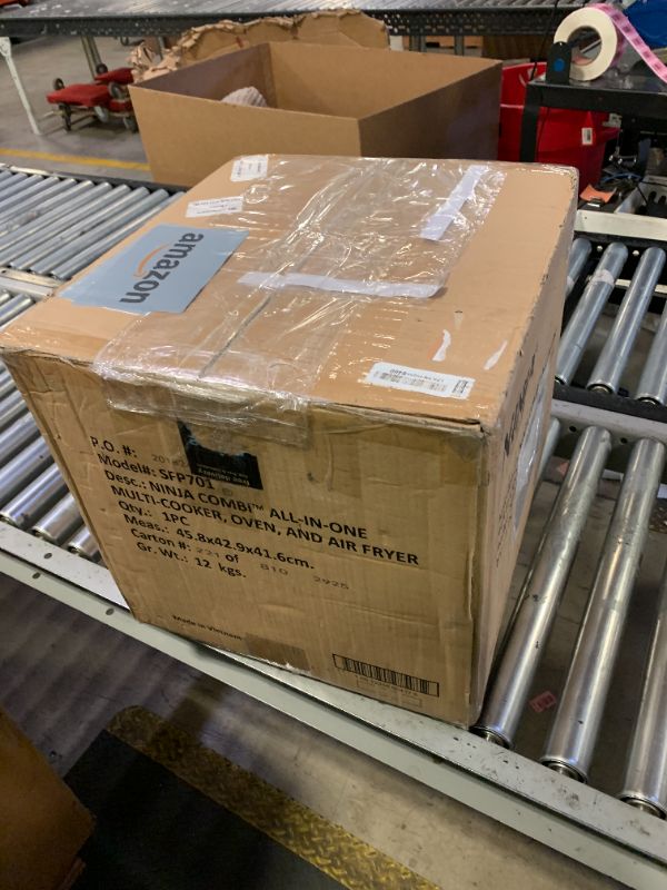 Photo 1 of Ninja Combi All-in-One Multicooker, Oven, & Air Fryer, Complete Meals in 15 Mins, 14-in-1 Functions, Combi Cooker + Air Fry, Bake, Roast, Slow Cook and More, 3 Accessories, Stainless Steel, SFP701