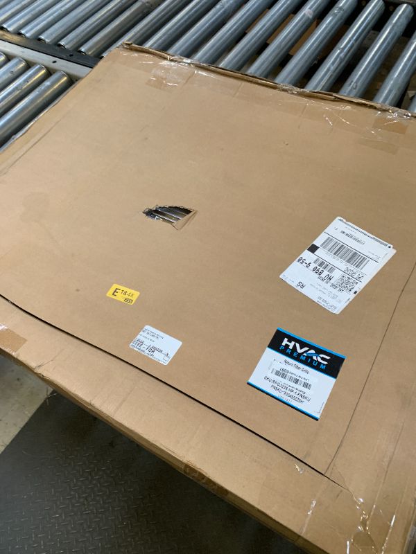 Photo 1 of HVAC Premium 32 x 26 Duct Opening Steel Return Air Filter Grille, for 1-inch Filter, Removable Door, Flat Stamped HVAC Vent Cover Grille, Outer Dimensions 34.5 x 28.5