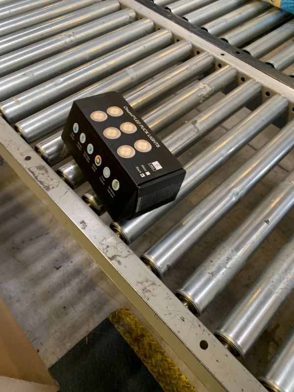 Photo 1 of LED Puck Lights with Remote Battery Operated Under Cabinet Lighting Wireless Stick on Lights Color Changing Timer Tap Lights for Cabinets Shelves Closets Display Case - 6Pack Black