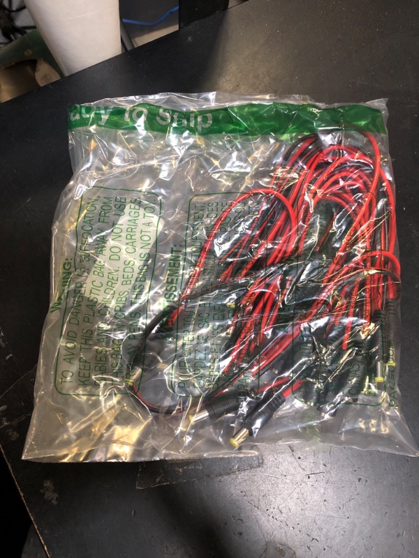 Photo 1 of (Real 18AWG) 10 Pairs 12V 5A DC Power Pigtail Barrel Plug Connector Cable, 2.1mm x 5.5mm Male Female DC Pigtail Connectors for CCTV Security Camera and 12V Power Supply Adapter by MILAPEAK