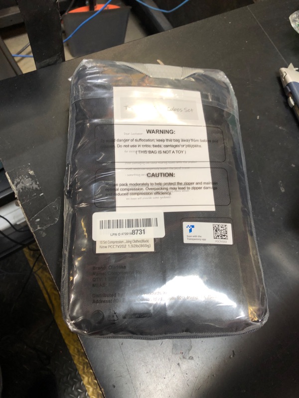 Photo 1 of 10 Set Compression Packing Cubes for Travel Essentials,Compressible Expandable Packing Cubes for Suitcase,OlarHike Luggage Organizer Bags for Travel,Handy Helper for Organizing Clothes(Black)