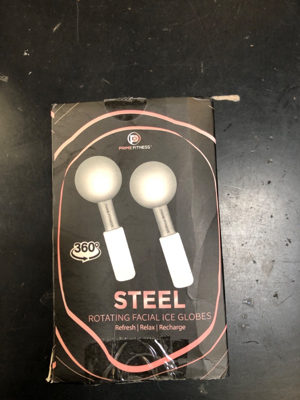 Photo 1 of Ice Globes for Facials | Unbreakable Steel Cooling Roller | Cryo Sticks for Face | Massager for Face Neck & Eyes | Skin Care for Dark Circles, Puffiness, (STEEL 360 Rotating) (STELL l360 Rotating)