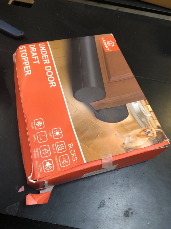 Photo 1 of (2 Pack) Under Door Draft Stopper, Under Door Blocker Size of Adjustable Size from 30" to 36", Easy Install,Gap Filler, Reduces Air Draft, Noise & Sound, Door Seal for Improved Insulation