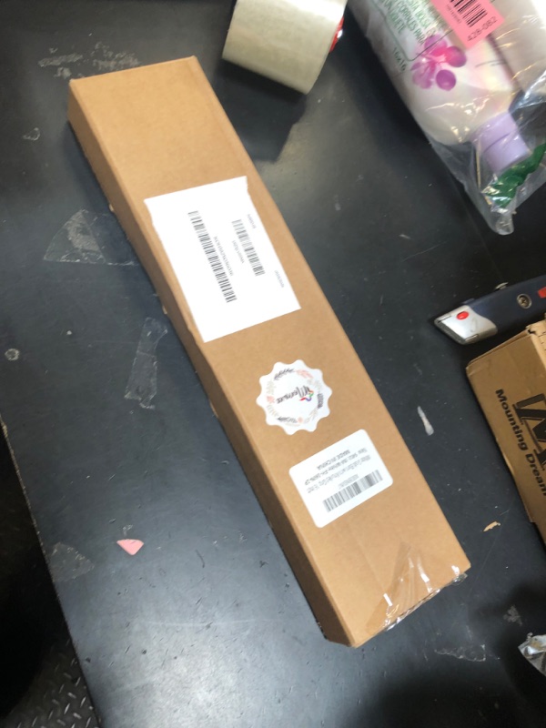 Photo 1 of 16 Inch Oil Rubbed White Grab Bar w/Anti-Slip knurled Grip, iMomwee Stainless Steel Wall Mount Bathroom Safety Handrail Support, Shower Balance Bar, Handicap Elderly Senior Assist Textured Bath Handle