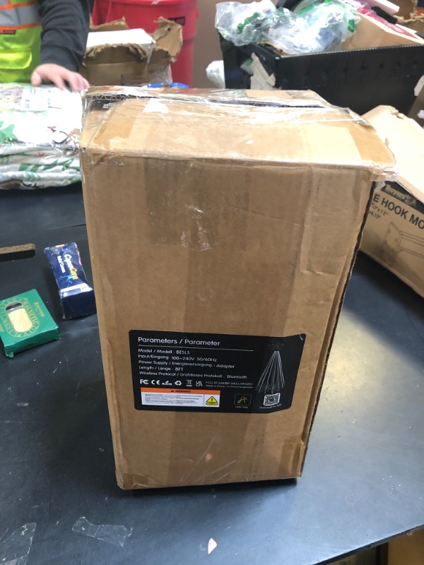 Photo 1 of FANCILLUMA 8 FT Outdoor Christmas Tree,Smart APP Remote Control RGB Color Changing DIY Timer LED Christmas Tree for Indoor Outdoor Decorations