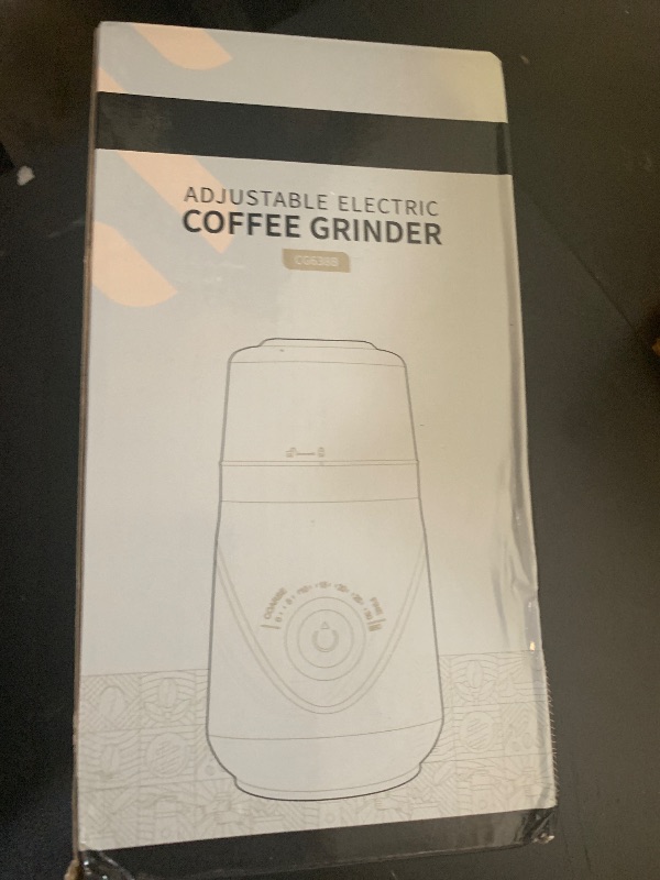 Photo 1 of SHARDOR Electric Super Silent Blade Coffee Grinder, Timed Grind Control Rotary Knob, Adjustable Coarse to Fine for Coffee Beans, Spices & Herbs, with 1 Removable Stainless Steel Bowl, Black