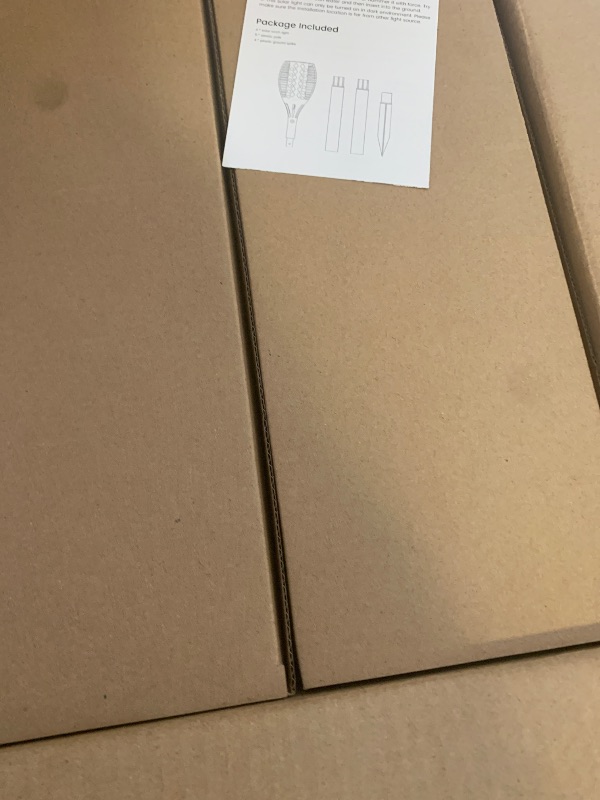 Photo 1 of TomCare Solar Lights, 43" Waterproof Flickering Flames 96 LED Torches Outdoor Landscape Decoration Lighting Auto On/Off Pathway Lights for Garden Patio Yard Christmas, Black(4)