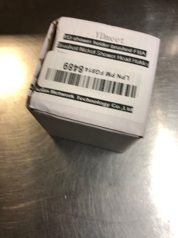 Photo 1 of Shower Head Holder All Metal Handheld Shower Wand Bracket Adhesive Shower Wall Mount Holder Brass Shower Spray Holder Brushed Nickel, Drill Free Glue Installation