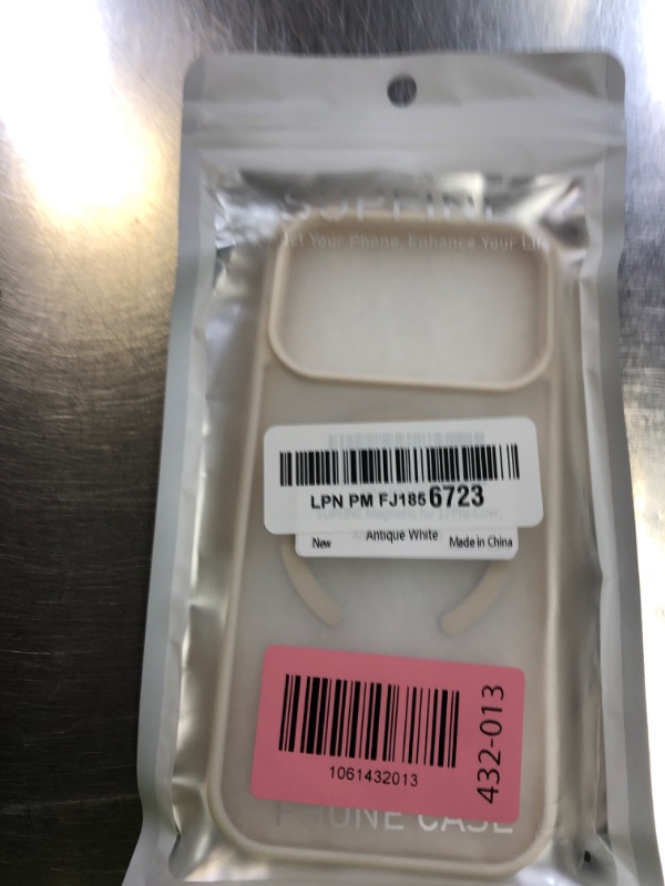 Photo 1 of SUPFINE Magnetic for iPhone 17 Pro Case (Compatible with MagSafe)(Military Grade Drop Protection) Translucent Matte Shockproof with Anti-Fingerprint Phone Cover,Antique White