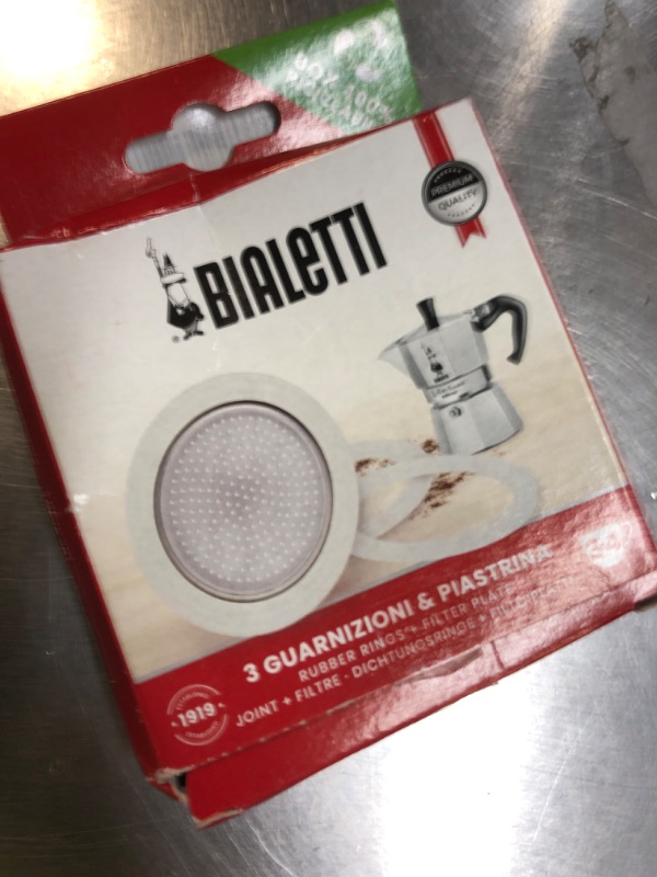 Photo 1 of Bialetti Replacement Gasket and Filter For 3 Cup Stovetop Espresso Coffee Makers