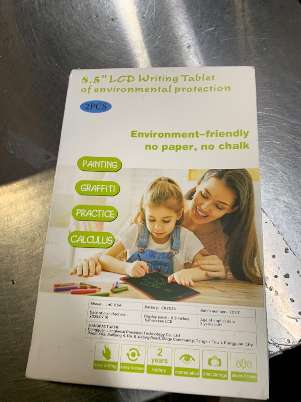 Photo 1 of [2 Pack] Genialba LCD Writing Tablet 8.5-Inch Colorful Doodle Board, Toddler Learning Educational Toys Gifts for 3-8 Years Old Girls and Boys, Electronic Drawing Pad for Kids (Pink&Blue)