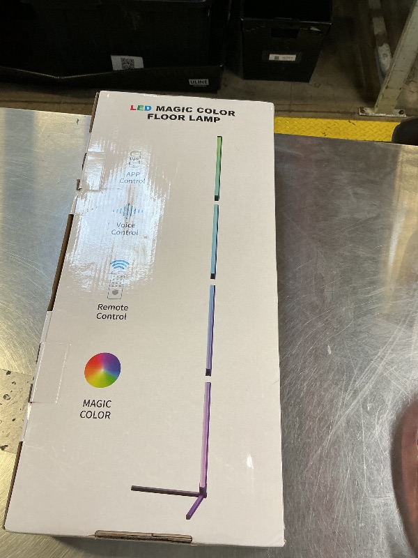 Photo 1 of CCACC 2PCS Corner Floor Lamp, 65" Smart RGB Color Changing LED Floor Lamp with APP and Remote Control, Modern Mood Lighting Corner Lamp with Music Sync, DIY Mode & Timing for Living Room Gaming Room