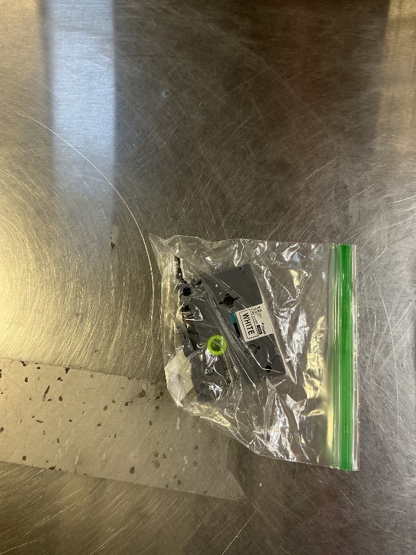 Photo 1 of 1-Pack 12mm 0.47" Laminated White Label Maker Tape Refill – Replacement for Brother TZE2312PK TZe-231 TZ-231, Compatible with Brother P-Touch Label Maker PT-D200 PT-H100 PT-D220 PT-D400AD PT-D400