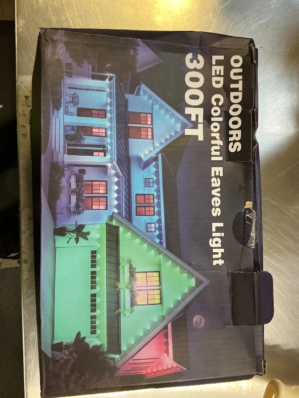 Photo 1 of CETELUMA 300FT Permanent Outdoor RGB Lights, IP67 Waterproof Smart Eave Lighting, with App/Remote Control Eaves Light, DIY LED Scenes Modes for House Roof Decor,Christmas,Party