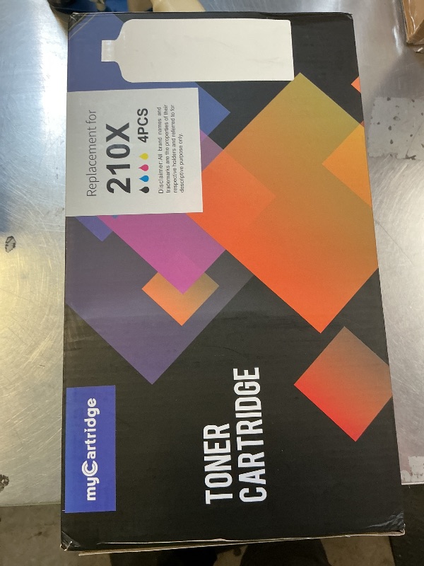 Photo 1 of 210X Toner Cartridges 4 Pack High Yield (with Chip) Compatible Replacement for HP 210X 210A for Color Laserjet Pro MFP 4301fdw 4301fdn Pro 4201dw 4201dn Series Printer Ink W2100X W2100A (BCMY, 4-Pack)