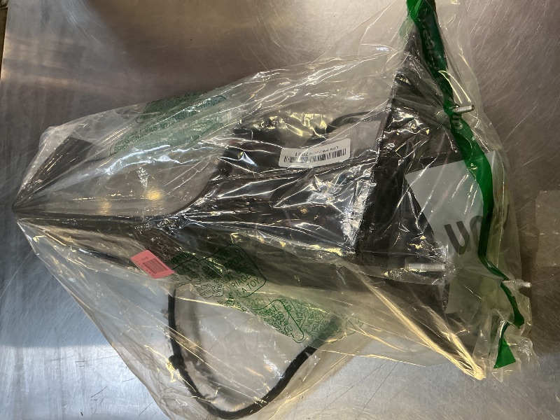 Photo 1 of Left Driver Side Mirror Compatible with Ram 1500 2019-2025 Power Folding/Temperature Sensor/Heated/with Turn Signal/Puddle Light/Power Glass Texture Black (14 pins)