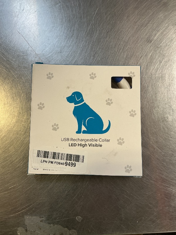 Photo 1 of ?2-Pack? Rechargeable LED Dog Light Up Collar Set - Illuminate Night Walks with Universal Safety Light for Small, Medium, and Large Dogs (Green&Blue)