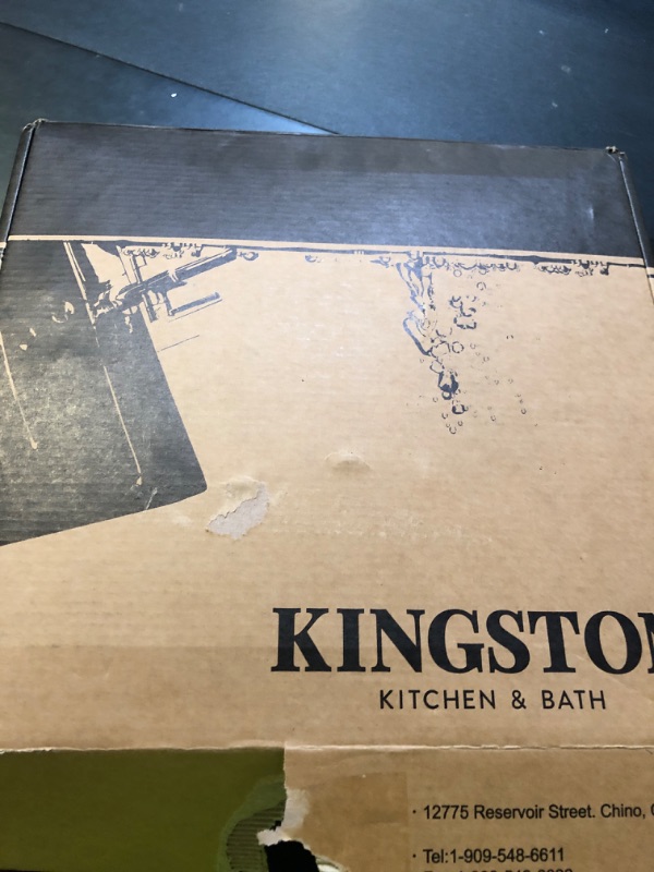 Photo 1 of Kingston Brass KS3952PX Restoration Mini Widespread Lavatory Faucet with Porcelain Cross Handle, Polished Brass