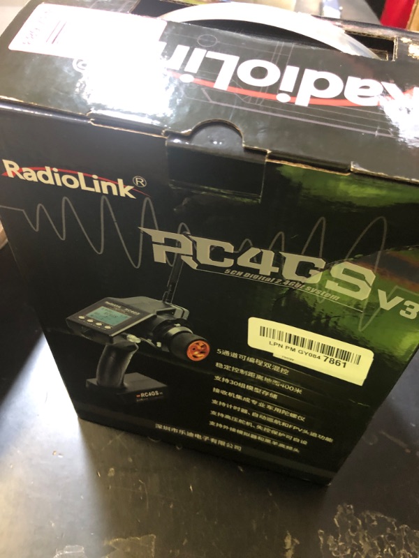 Photo 1 of Radiolink RC4GS V3 5 Channels RC Transmitter and Receiver, 2.4GHz Surface Remote Controller R6FG Gyro RX Combo, 30 Models Storage for RC Crawler, Drifting, Bash, Buggy Cars and Boats
