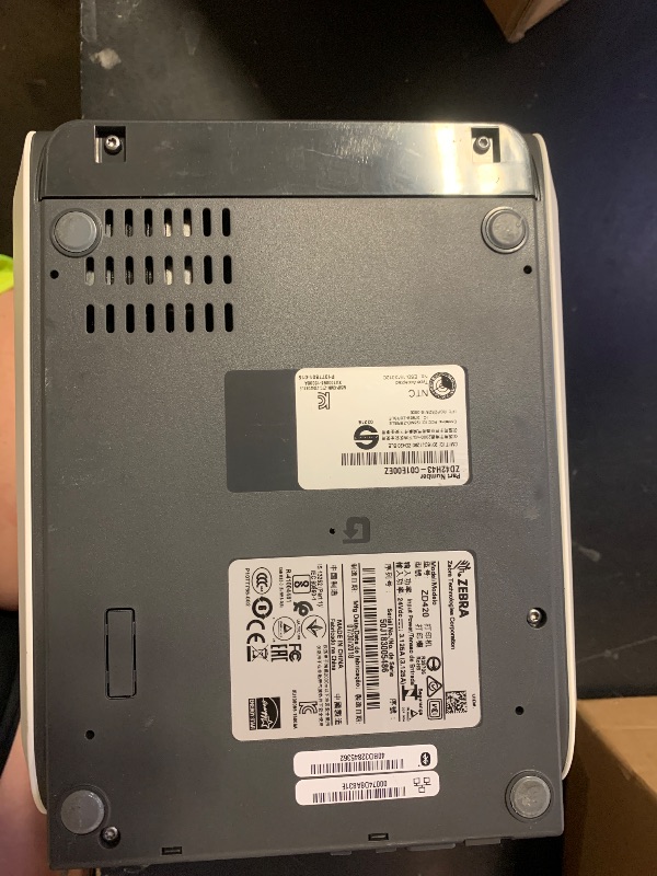 Photo 1 of Zebra ZD420t-HC 4" Thermal Transfer Label Printer – 203 dpi, Ethernet & USB, Healthcare-Grade Barcode Printer, P/N; ZD42H42-T01E00EZ\

Key item features
Industrial-grade 4-inch thermal transfer label printing
203 dpi resolution for clear text, graphics, a