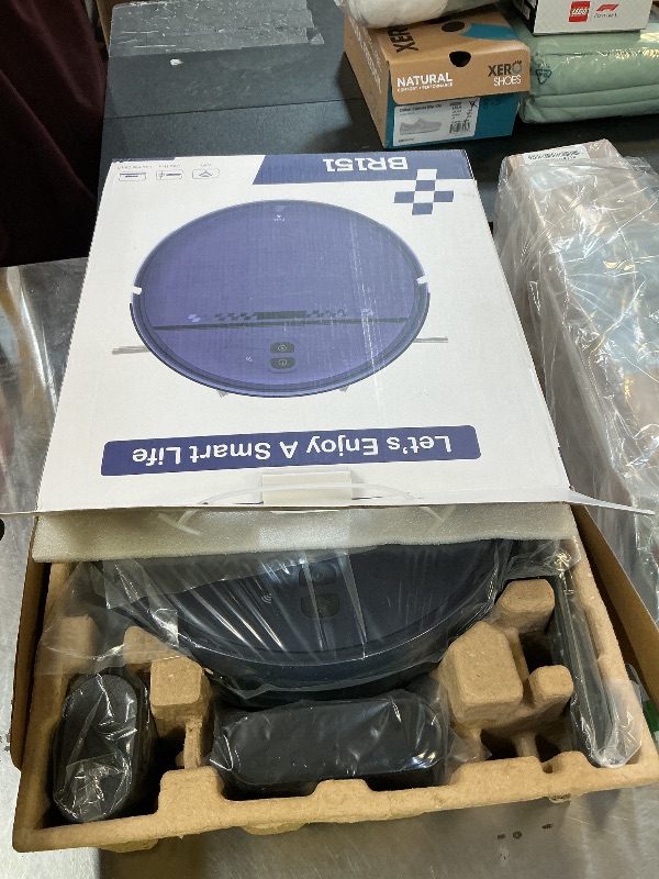 Photo 1 of Robot Vacuum and Mop Combo, 2-in-1 Mopping Robot Vacuum Cleaner with 2300Pa Suction, 2.87'' Slim Design, Wi-Fi/App/Voice Control, 3D Obstacle Avoidance&Self-Charging for Hard Floors, Carpets, Pet Hair